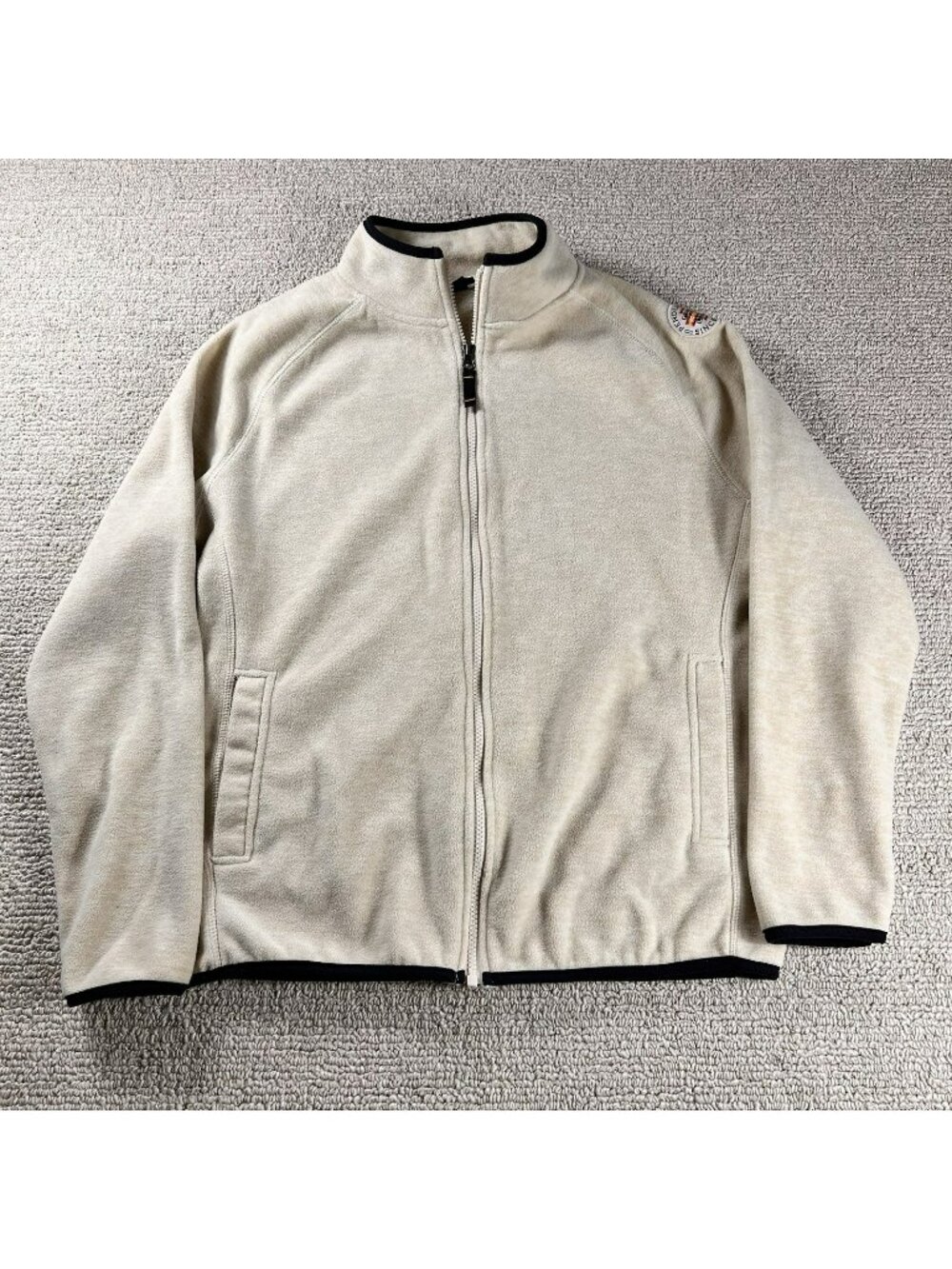 Pendleton Aztec Patch Fleece Jacket Ivory Women’s Size Medium